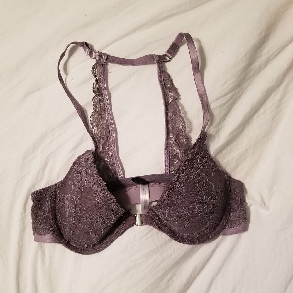 Lavender Racerback Lace Bra